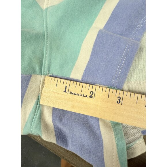 Wildfox Striped Lounge Shorts With Pockets Size L Mint Green & Lavender - Picture 4 of 6